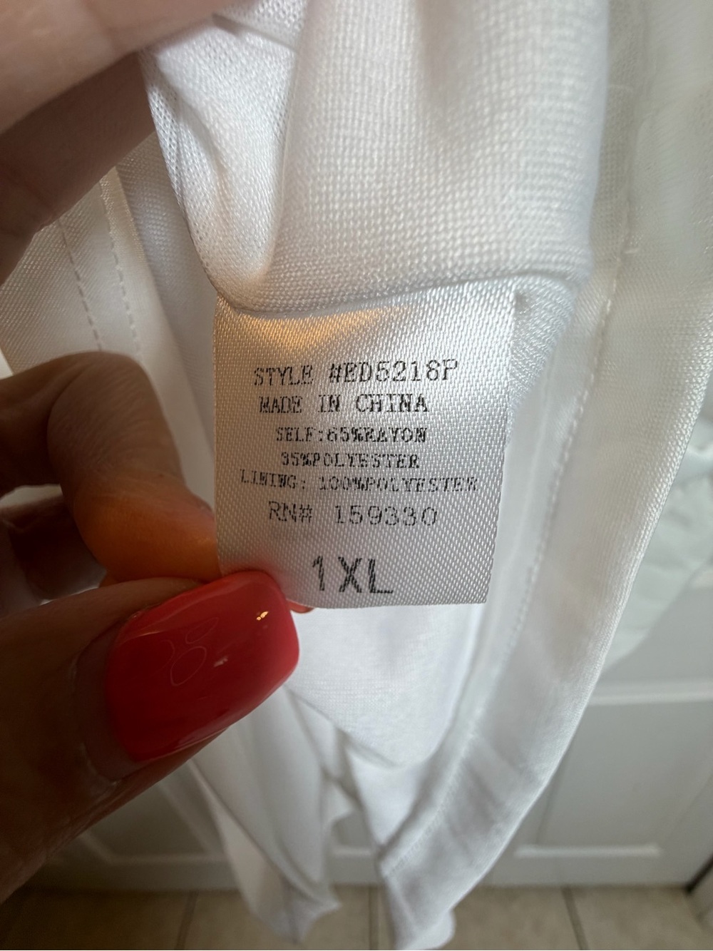 Heyson White Tiered Babydoll Mini Dress 1XL Sleeveless NWT - Picture 9 of 10